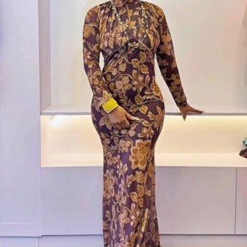 Retro High-End Maxi Dress