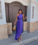 Marjorie - Elegant One Shoulder Midi Dress