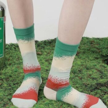 Colorful Gradient Theme Cotton Socks