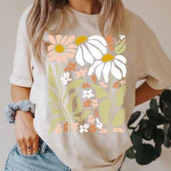 Nature Wildflowers Floral Basic Tee