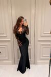 Refined Slim-Fit Evening Maxi Dress
