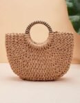 khaki-shell-decor-straw-bag-ring-handle-graphic-pattern-9276-yykjv