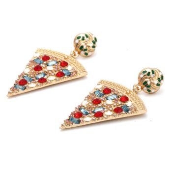 Pizza Diamante Drop Earrings