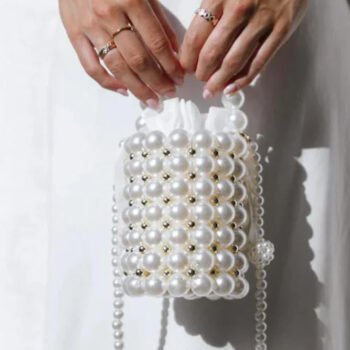 Renate Pearl Bucket Bag